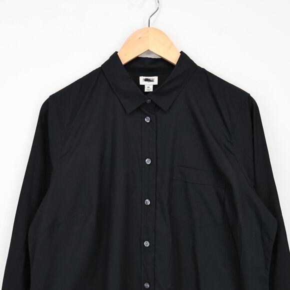 J.Crew Factory Button Up Cotton Poplin Shirt Signature Fit Black Size XL NWT - Picture 3 of 9